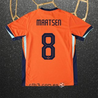 Camiseta Paises Bajos Jugador Maatsen Primera 2024
