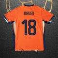 Camiseta Paises Bajos Jugador Malen Primera 2024