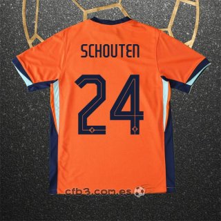 Camiseta Paises Bajos Jugador Schouten Primera 2024