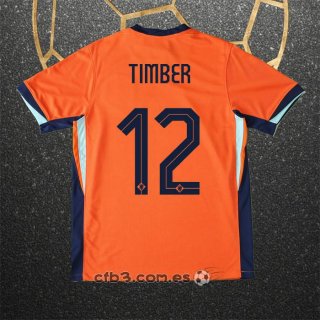 Camiseta Paises Bajos Jugador Timber Primera 2024