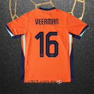 Camiseta Paises Bajos Jugador Veerman Primera 2024