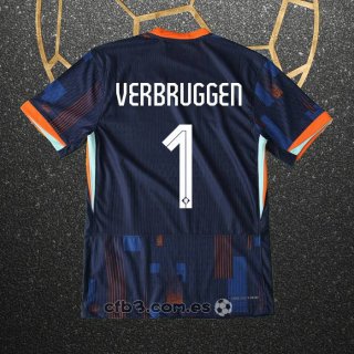 Camiseta Paises Bajos Jugador Verbruggen Segunda 2024