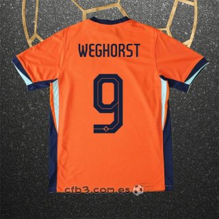 Camiseta Paises Bajos Jugador Weghorst Primera 2024