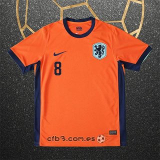 Camiseta Paises Bajos Jugador Wijnaldum Primera 2024