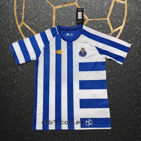 Camiseta Pre Partido del Porto 2024 Azul Blanco