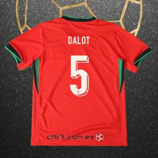 Camiseta Portugal Jugador Dalot Primera 2024