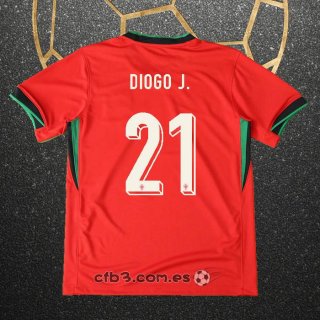 Camiseta Portugal Jugador Diogo J. Primera 2024