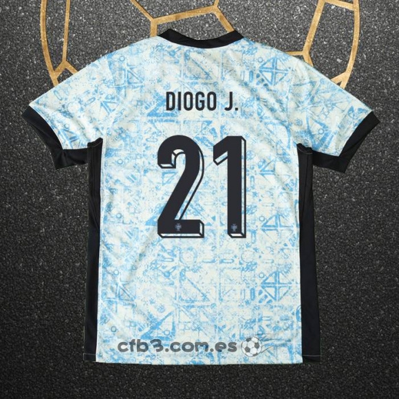 Camiseta Portugal Jugador Diogo J. Segunda 2024