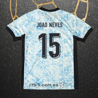 Camiseta Portugal Jugador Joao Neves Segunda 2024