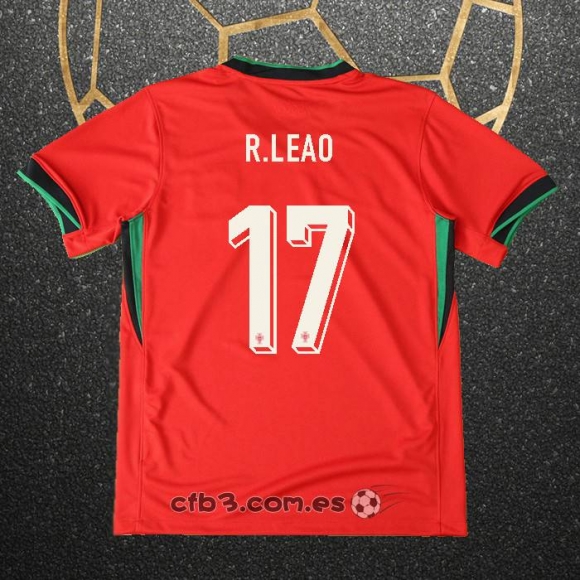 Camiseta Portugal Jugador R.Leao Primera 2024