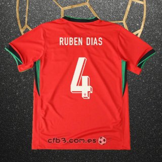 Camiseta Portugal Jugador Ruben Dias Primera 2024