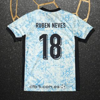 Camiseta Portugal Jugador Ruben Neves Segunda 2024