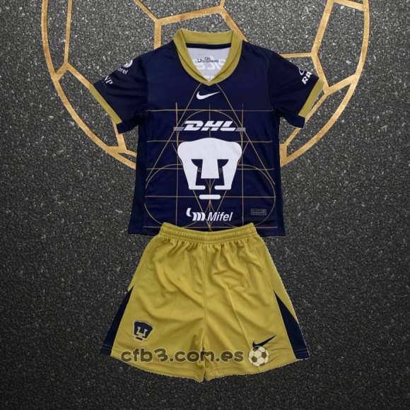 Camiseta Pumas UNAM Segunda Nino 24-25