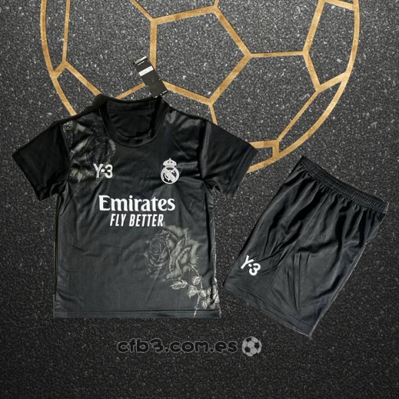 Camiseta Real Madrid Y-3 Nino 2024 Negro