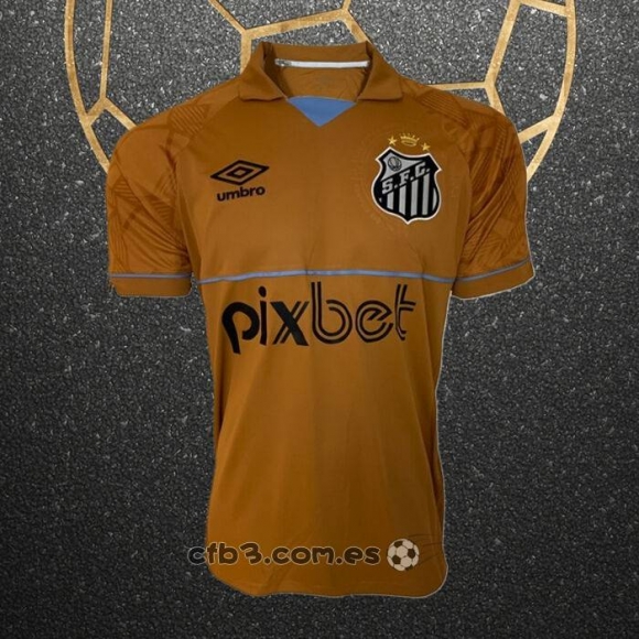 Tailandia Camiseta Santos Portero 2023 Amarillo